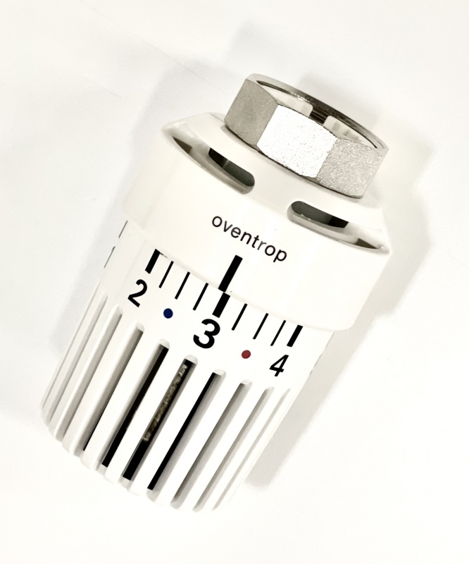 Головка термостатическая Oventrop, Uni LH, M30x1,5, с нулевой отметкой, белый