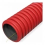 Гофрированная защитная двухслойная труба красная в бухте