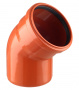 Отвод наружной канализации Ostendorf KG, 45 градусов