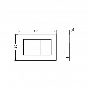 Инсталляция для унитаза с кнопкой TECE Base 9400414