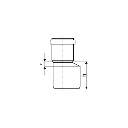 Канализационный переход эксцентрический (редукция) Ostendorf