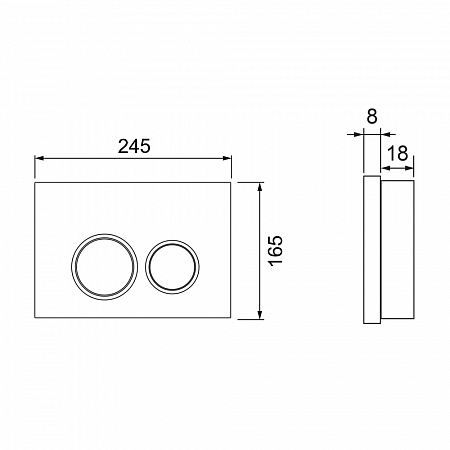Инсталляция для унитаза с кнопкой TECE Spring S401101