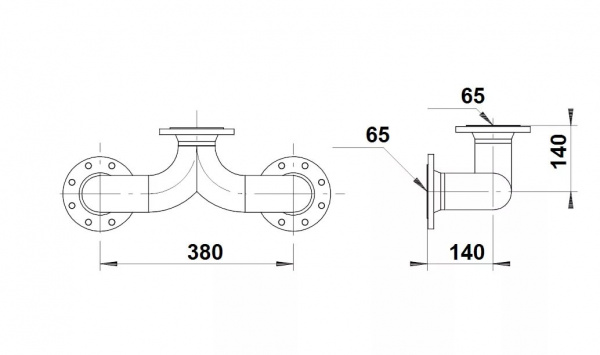 Коллектор фланцевый 3хDN65 Grundfos (96003619)