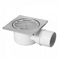 Трап напольный ф50 10х10 горизонтальный McAlpine MRFG4