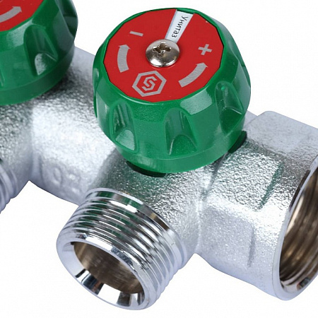 Коллектор регулирующий STOUT 1 , 3 отвода 3/4 ЕК SMB-6850-013403