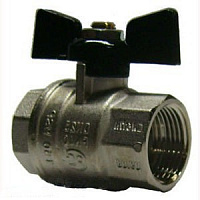 Кран шаровый Bugatti 302 внутренний-внутренний (бабочка)