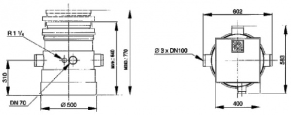 Насосная установка для водоотведения Grundfos Liftaway B для насосов серии AP 12.40