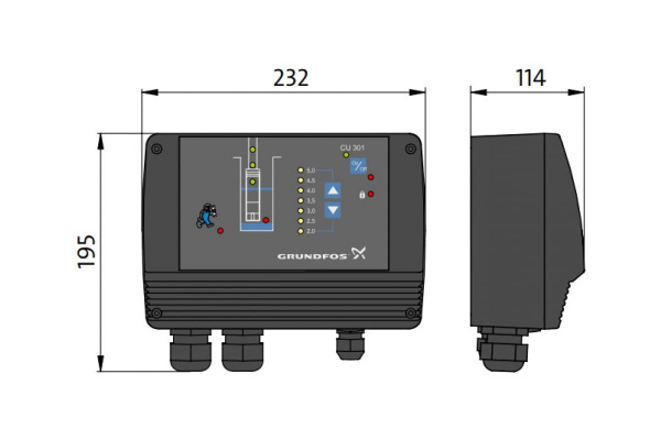 Блок управления Grundfos CU 301 / CU 301 Control Unit - 96436753