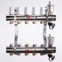 Коллекторная группа латунь в сборе  Valtec, 1" х евроконус 3/4" Коллекторная группа латунь в сборе  Valtec, 1" х евроконус 3/4"