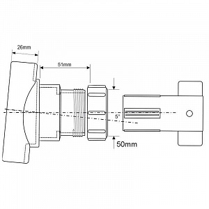 Адаптер переходный McAlpine BOSSCONN 110-50-GR 110мм Х 50мм