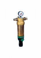 Фильтр механической очистки Honeywell Braukmann F 76S 1" AAM муфтовый (НР/НР), латунь, с манометром Фильтр механической очистки Honeywell Braukmann F 76S 1" AAM муфтовый (НР/НР), латунь, с манометром