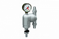 Фильтр с поворотным соединением, с манометром FAR, присоединение - американки Фильтр с поворотным соединением, с манометром FAR, присоединение - американки