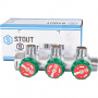 Коллектор регулирующий STOUT 3/4 , 3 отвода 1/2 SMB-6850-341203
