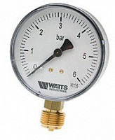Манометр Watts 1/4 (Вертикальный выход) 6 bar
