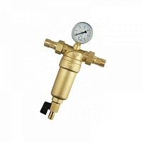 Фильтр с манометром для горячей воды TIM 100 мкм Фильтр с манометром для горячей воды TIM 100 мкм
