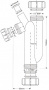 Сифон для слива конденсата  S-образный McAlpine MRTB-90GR