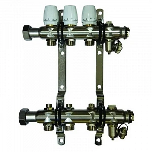 Коллекторная группа 1" для отопления Millennium 3 выхода KGR1003