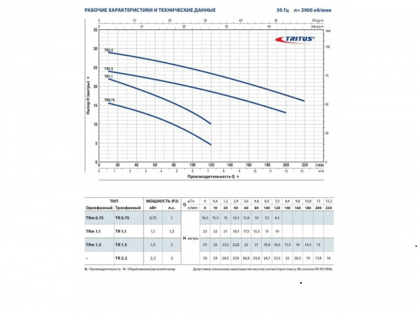 Pedrollo TRITUS TRM 1,1 48SHT01A1 фекальный насос с измельчителем