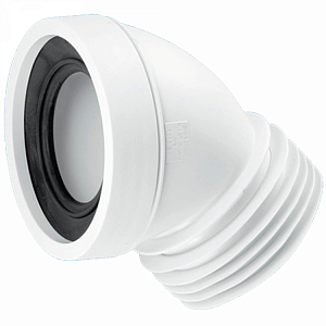 Фановая труба McAlpine (L160мм) под углом 45° MRWC16