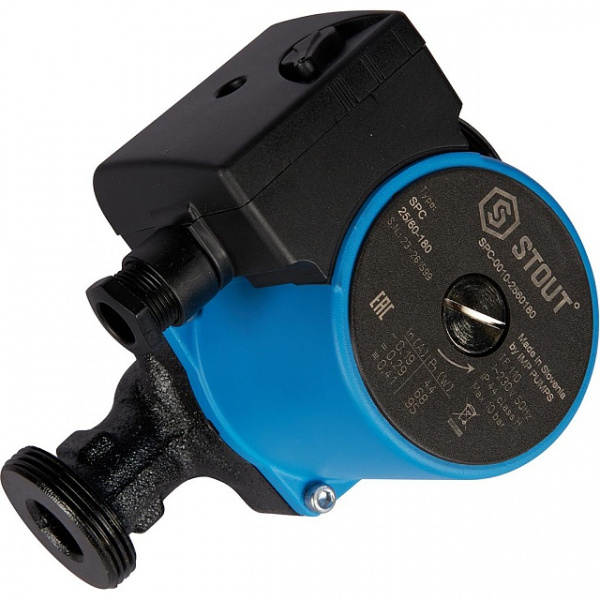 Насос циркуляционный STOUT 25/60-180 SPC-0010-2560180 Насос циркуляционный STOUT 25/60-180 SPC-0010-2560180
