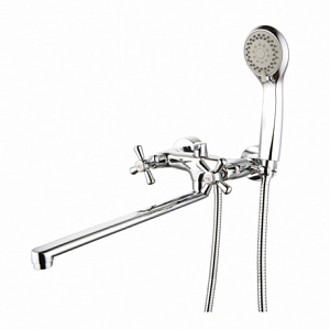 Смеситель двухвентильный для ванны длинный носик SATI GANZER GZ 13042