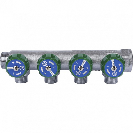 Коллектор регулирующий STOUT 3/4 ,4 отвода 1/2 SMB-6850-341204