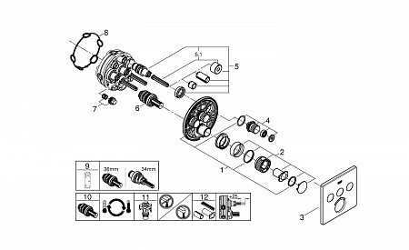 Термостат для ванны Grohe Grohtherm SmartControl 29126000