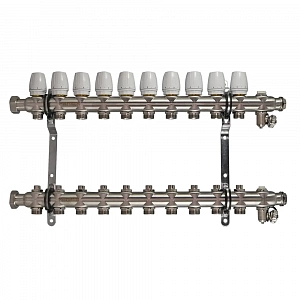 Коллекторная группа 1" для отопления Millennium 10 выхода KGR1010