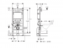 Инсталляция для подвесного унитаза клавиша белая Geberit Duofix 458.125.11.1