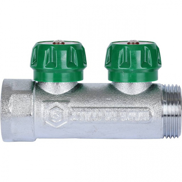 Коллектор регулирующий STOUT 1, 2 отвода 3/4 ЕК SMB-6850-013402 Коллектор регулирующий STOUT 1, 2 отвода 3/4 ЕК SMB-6850-013402