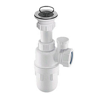 Сифон бутылочный с выпуском вент.клапаном McAlpine (1 1/2'x40мм) MRSK13V