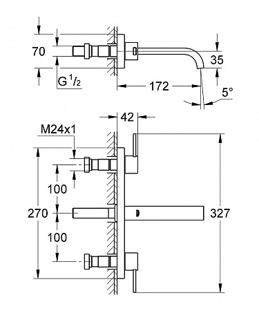 Смеситель для раковины Grohe Allure 20189 000 (20189000)