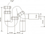 Сифон P/S-образный (1 1/2"х40/50мм) без выпуска McAlpine MRSK12-50 Сифон P/S-образный (1 1/2"х40/50мм) без выпуска McAlpine MRSK12-50