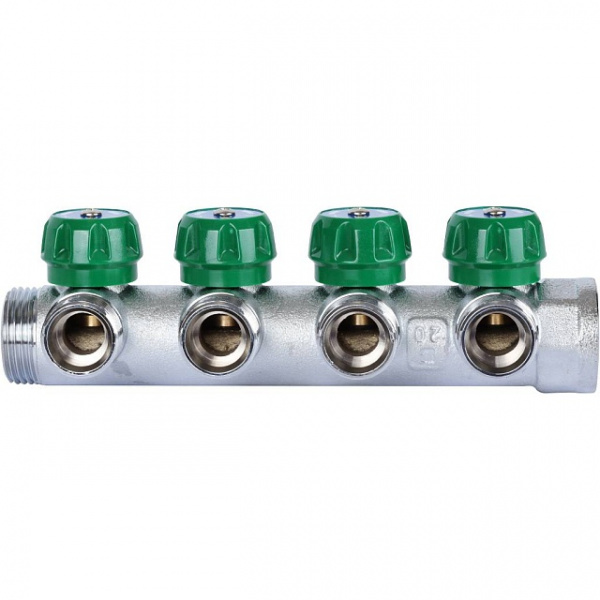 Коллектор регулирующий STOUT 1 , 4 отвода 3/4 ЕК SMB-6850-013404 Коллектор регулирующий STOUT 1 , 4 отвода 3/4 ЕК SMB-6850-013404