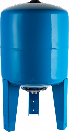 Расширительный бак, гидроаккумулятор 150 л. вертикальный (цвет синий) STOUT