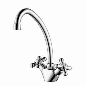 Смеситель двухвентильный для кухни (мойки) шпилька GANZER SATI GZ 13022