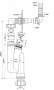 Сифон для стиральной машины S-образный с вентиляционным клапаном McALPINE OBT32VWM