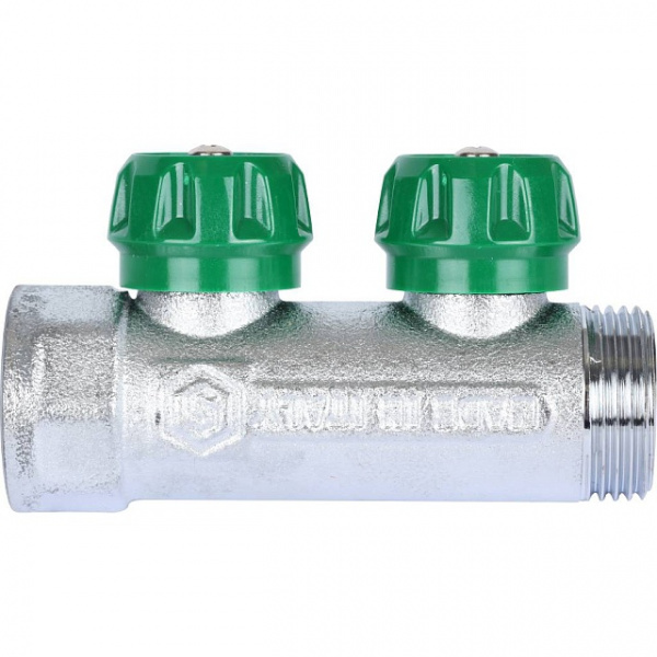 Коллектор регулирующий STOUT 1, 2 отвода 1/2 плоское уплотнение SMB-6849-011202 Коллектор регулирующий STOUT 1, 2 отвода 1/2 плоское уплотнение SMB-6849-011202