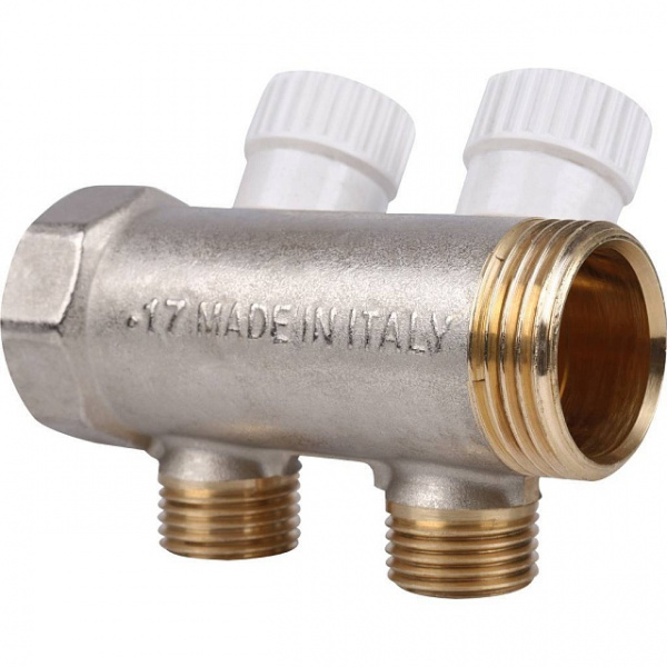 Коллектор распределительный STOUT 1 , 2 отвода 1/2 SMB 6851 011202 Коллектор распределительный STOUT 1 , 2 отвода 1/2 SMB 6851 011202