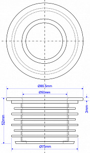 Манжета McAlpine 75/50 FLEXCONN-7550
