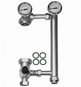 Насосная  группа  DN 25 с трех. смесит. левый ASKON