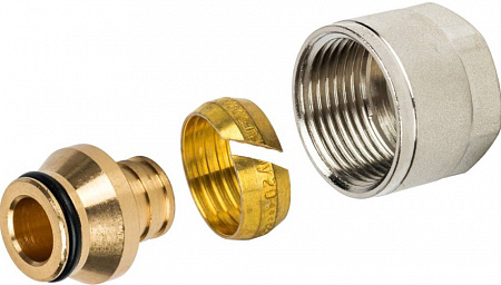 Фитинг компрессионный евроконус для труб STOUT PEX 20х2,8х3/4 SFC-0020-002028