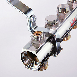 Коллекторная группа латунь в сборе  Valtec, 1" х евроконус 3/4"