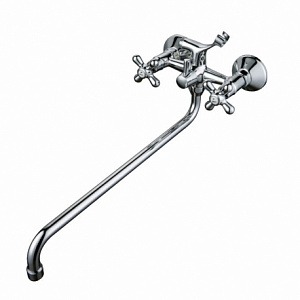 Смеситель двухвентильный для ванны длинный носик GANZER SATI GZ 13041