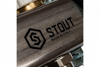 Коллектор из нержавеющей стали с расходомерами STOUT SMS 0917