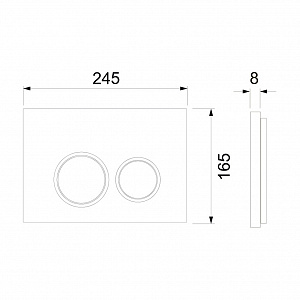Инсталляция для унитаза с кнопкой TECE Spring S401104
