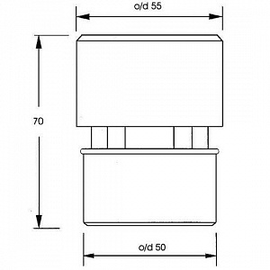 Клапан вакуумный 50 мм McALPINE MRAA4 Клапан вакуумный 50 мм McALPINE MRAA4