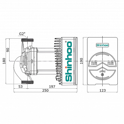 Циркуляционный насос MEGA+, Shinhoo