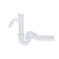 Сифон трубный P/S-образный 11/2'х40мм без выпуска с адаптером McAlpine MRSK4A