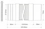 Гофра для унитаза с металлическим хомутом (L230-330мм) McAlpine MRWC-F23PJ